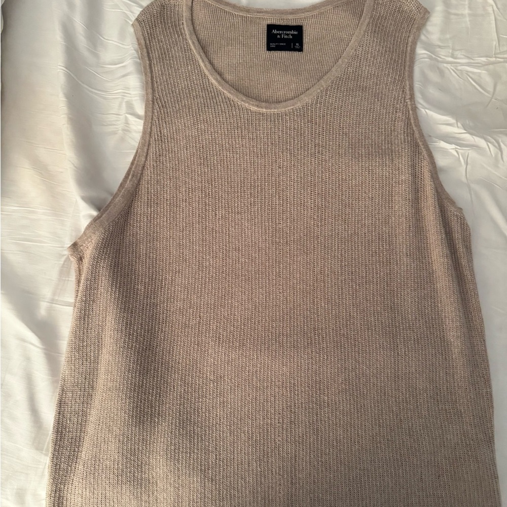 Abercrombie & Fitch Beige Tank Top
